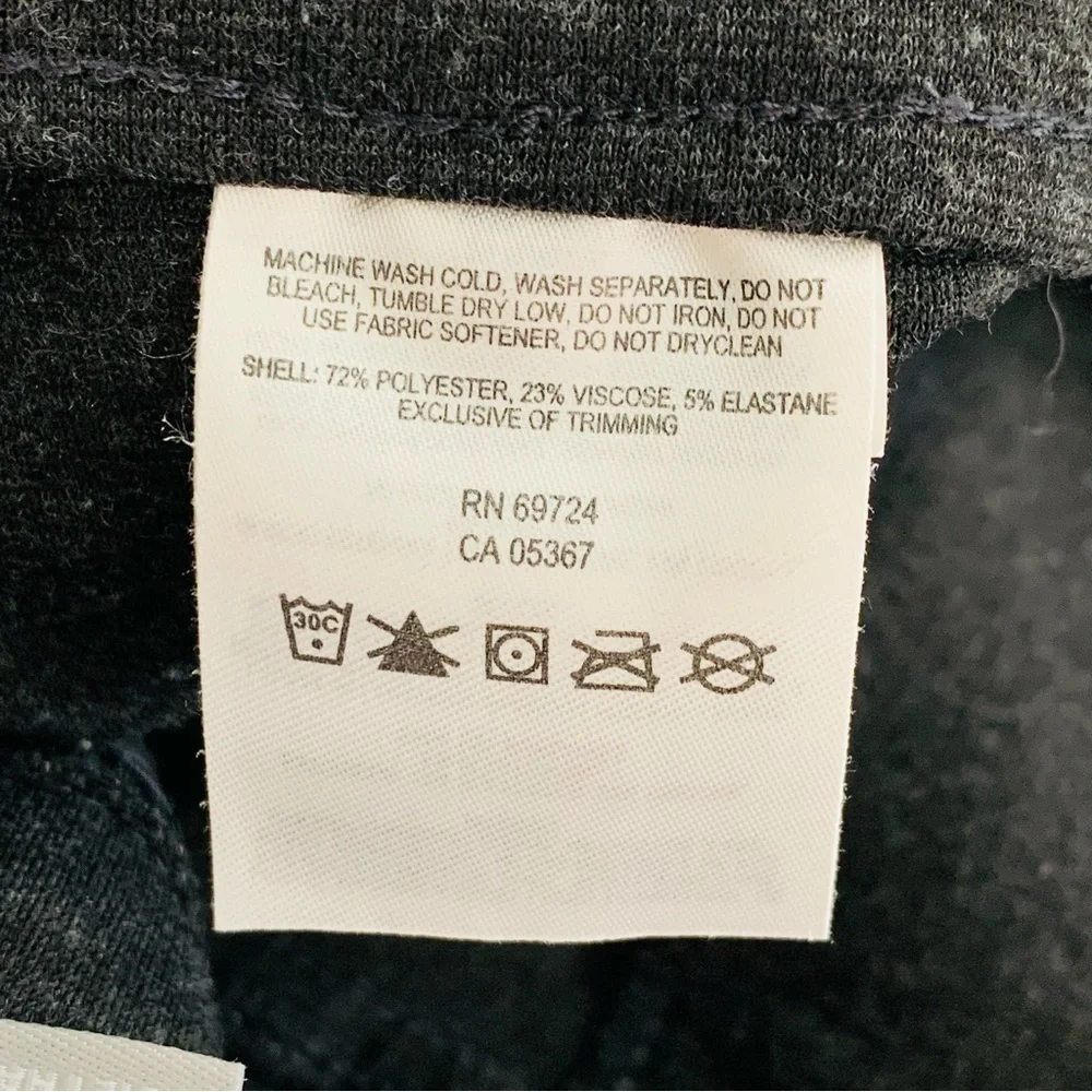 Columbia Women’s Pull on Pants Flat Front Ponte in Charcoal Gray Mid Rise Medium
